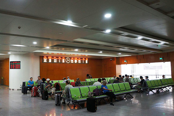 Waiting room in Shanghai Railway Station