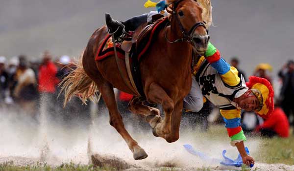 The damxung horse festival was originally created to celebrate the harvest
