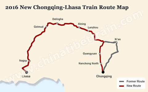 Chengdu-Lhasa and Chongqing-Lhasa Train: Schedule Change Effective May 17, 2016
