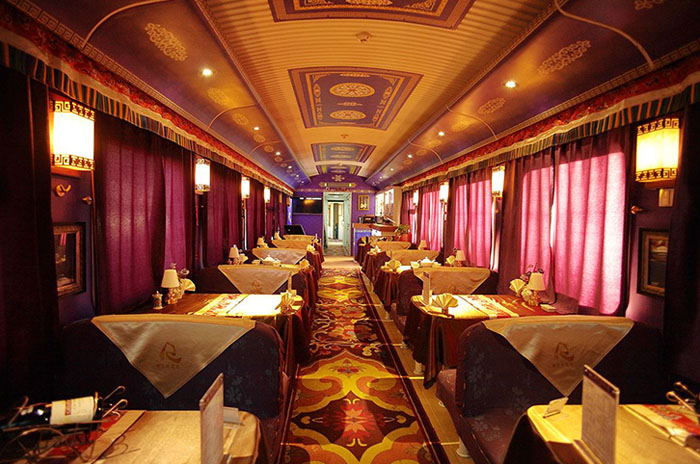 Lhasa Shigatse Train Dining Car