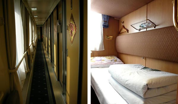 The soft sleepers onboard Tibet Trains