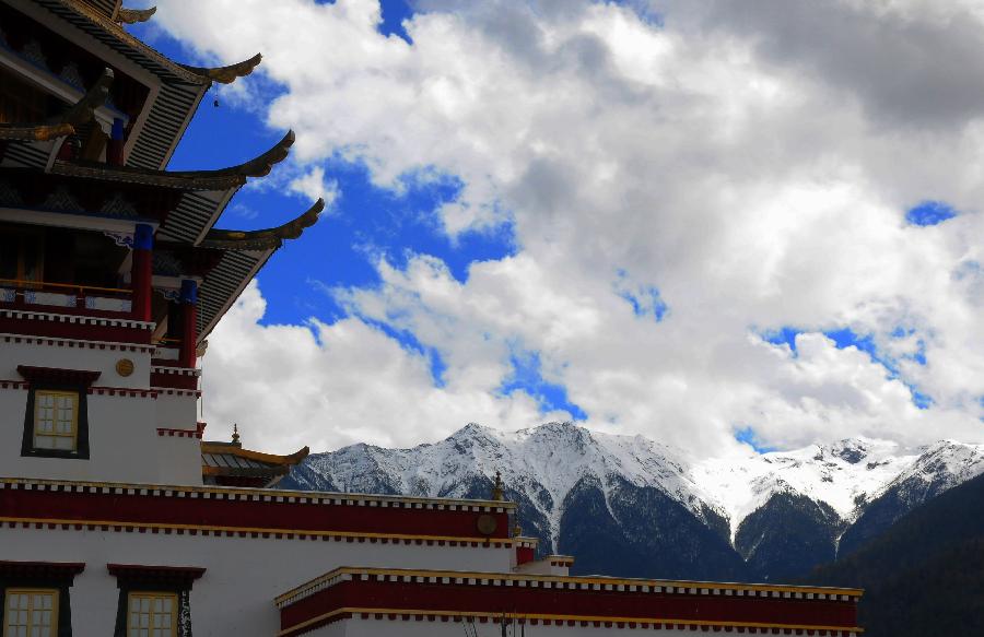 Nyang Pavillion in Nyingchi,SE Tibet