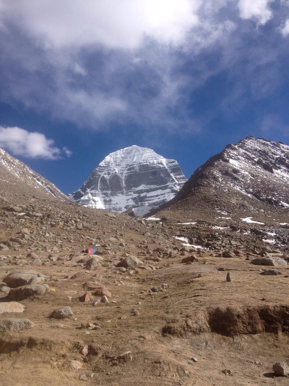 A far view of Mt. Kailash