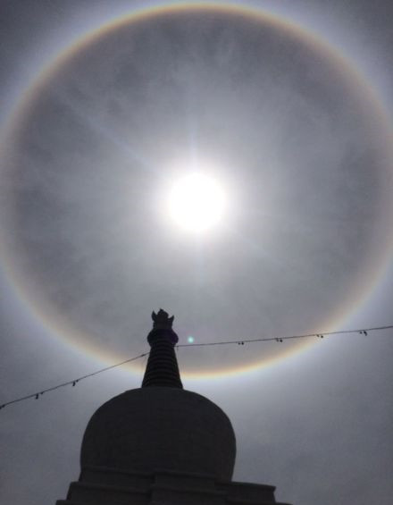 Solar Halo Shines in Sky of Lhasa