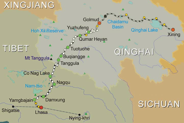 xining to lhasa tibet by train