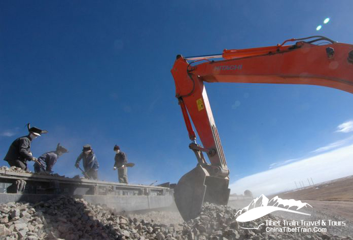 Tibet Railway Under Construction