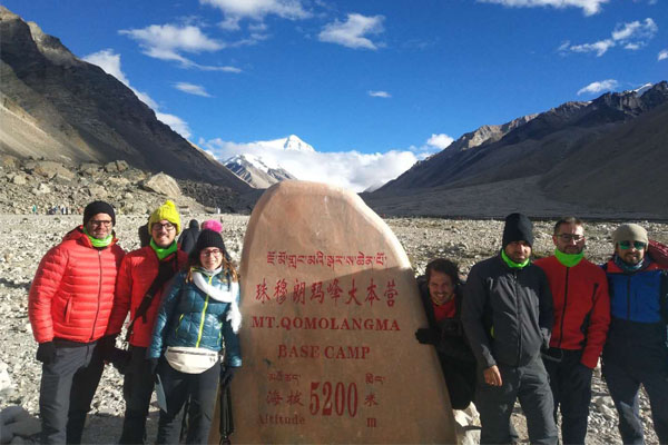 the peak of Mount Everest