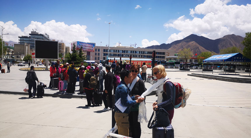 Meet Our Guide at Lhasa Railway Station