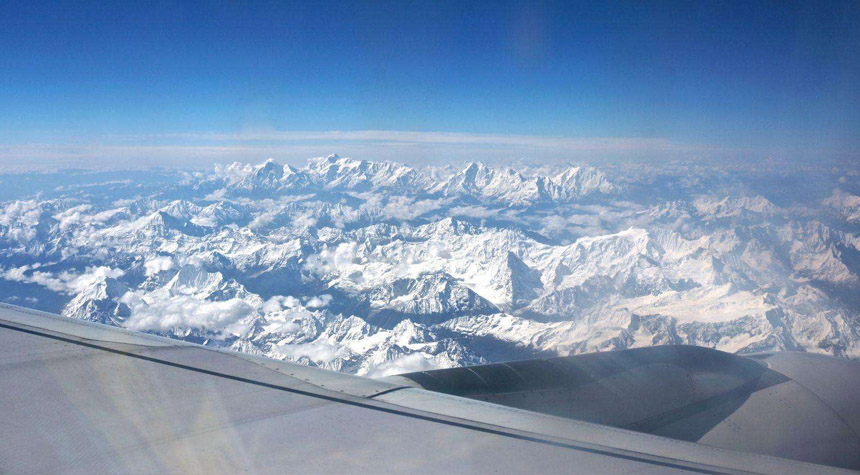 Kathmandu to Lhasa Flight View