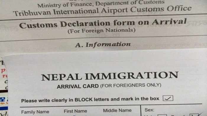 Nepal Visa On Arrival Application Form