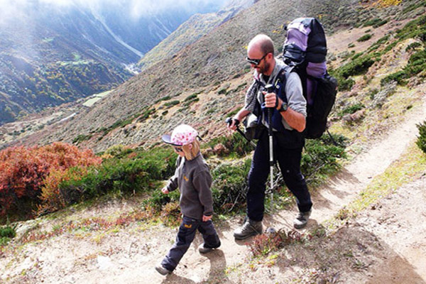 Family trek at Nagarkot