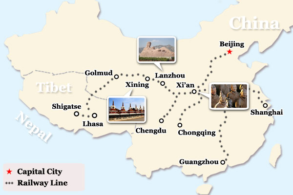 Main Tourist Cities en route