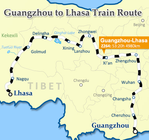 Guangzhou Tibet Train Tour Guangzhou Lhasa Train Tour