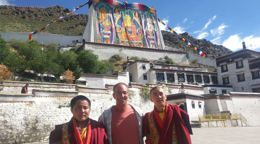 Thangka Buddha Exhibition in Tashilhunpo Monastery