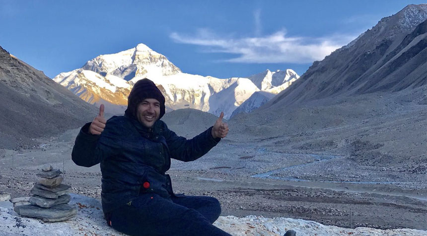 Sunset over Mt. Everest