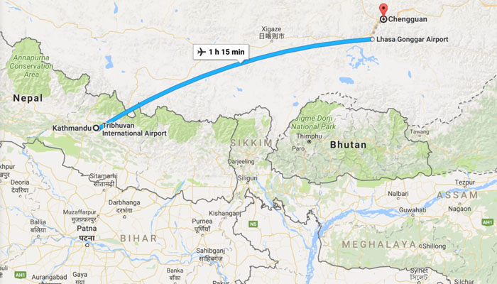  Fly to Lhasa from Kathmandu 