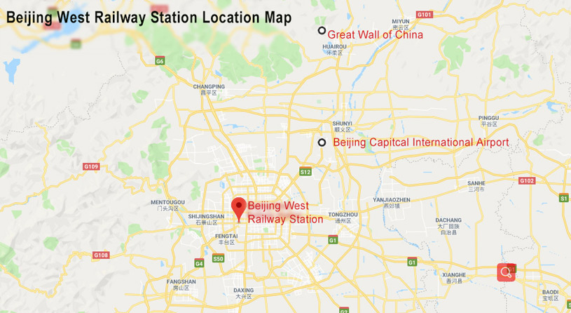 Beijing West Railway Station Map