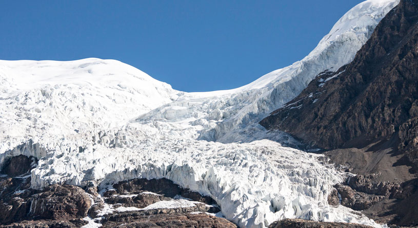 Karola Glacier nearby the Shigatse City