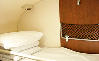 the upper berth in soft sleeper cabin