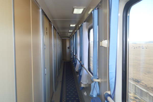  soft sleeper cabin corridor on Tibet trains 