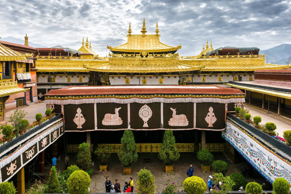 Jokhang Temple in Lhasa city