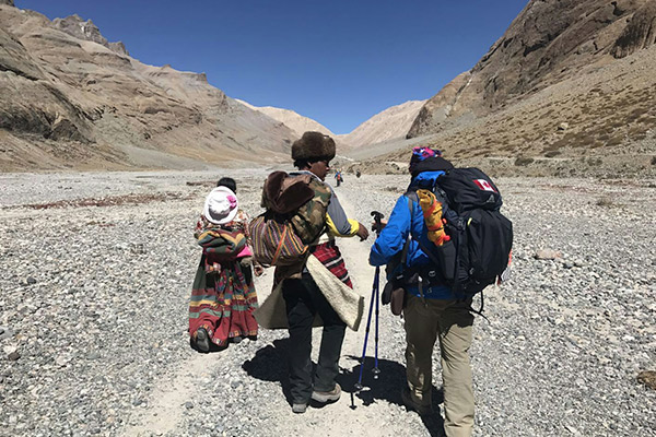 Local Tibetans during Kailash Kora