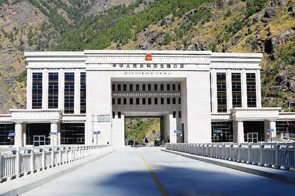 Gyirong Port at the border of Tibet and Nepal