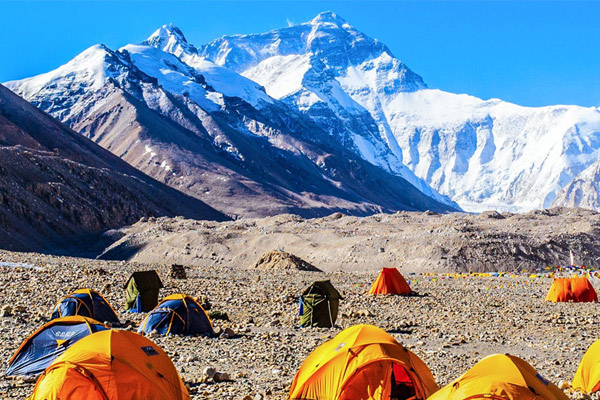 Mount Everest in Tibet