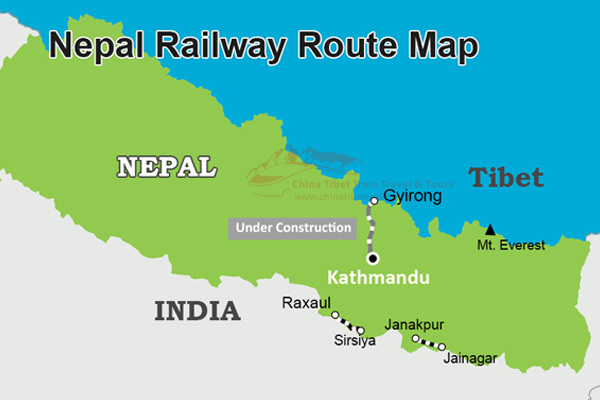 Nepal Railway Route Map