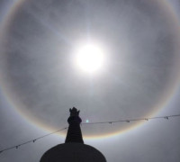 Solar Halo Shines in Sky of Lhasa